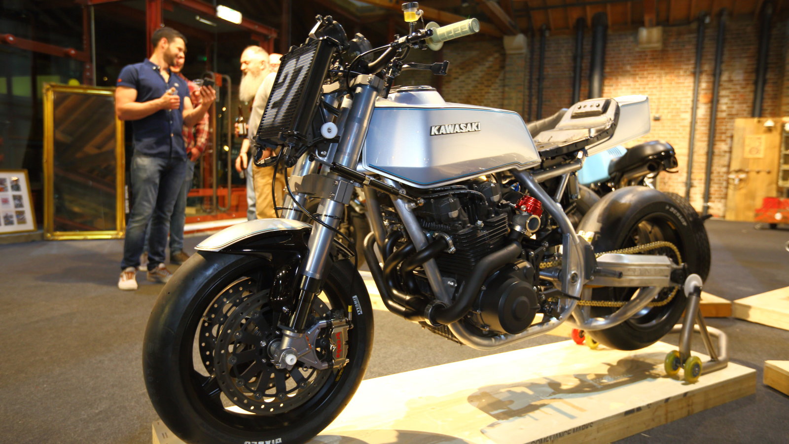 Z1000 custom at the Bike Shed show